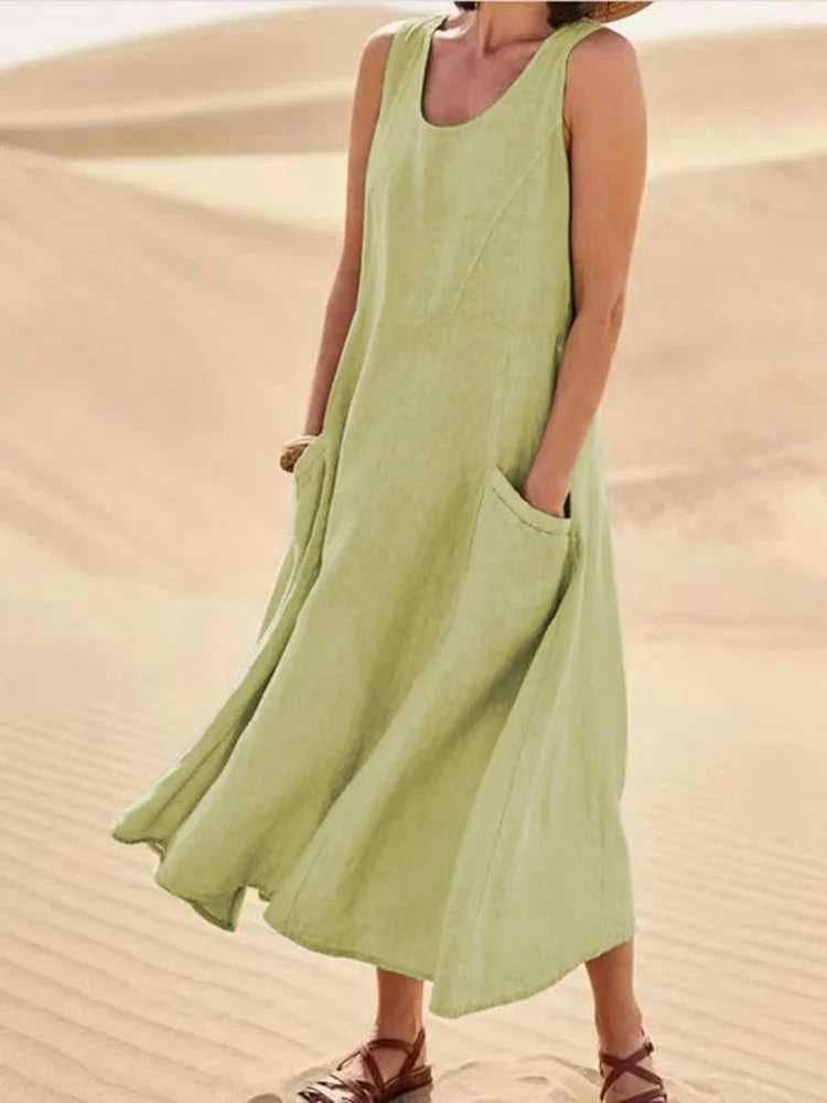 Vestido sin mangas para mujer