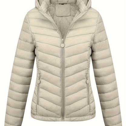 Fien | Chaqueta con capucha y cremallera y bolsillos inclinados