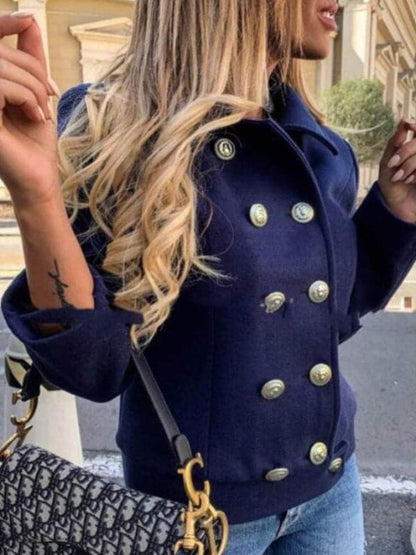 Jenny - Chaqueta corta de diseño con botones dorados