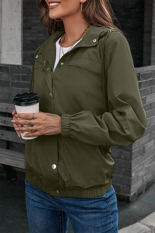 Chaqueta deportiva casual con capucha y bolsillos para hombre | Abrigo versátil