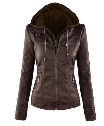 Chaqueta vintage de señora con capucha