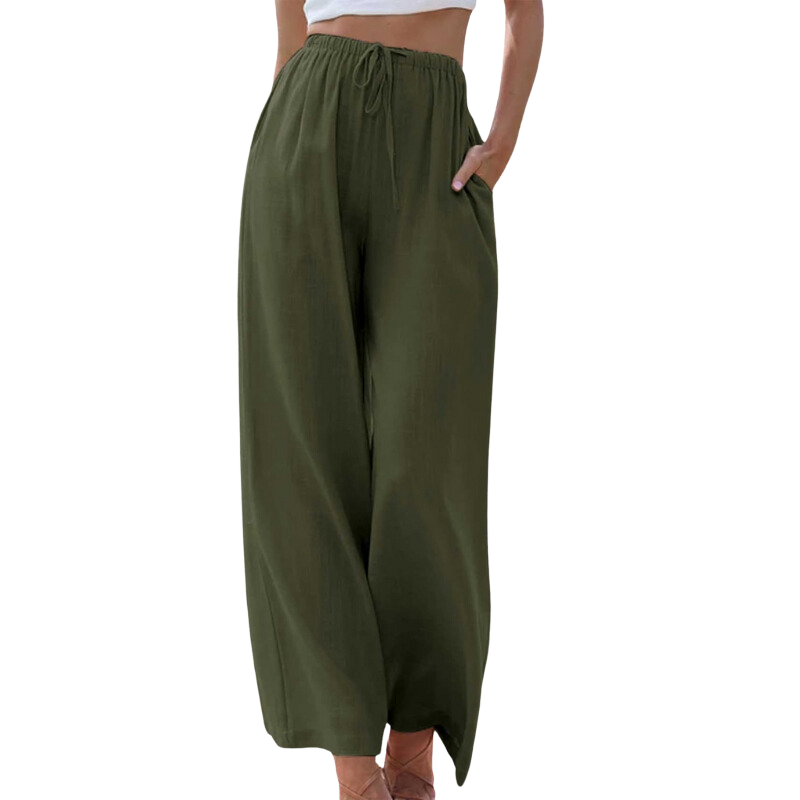 Reese - Pantalones de talle alto y pernera ancha