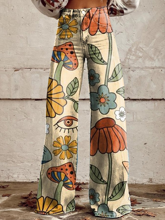 Mila | Pantalones de pierna ancha | Juguetones y artísticos | Tejido cómodo