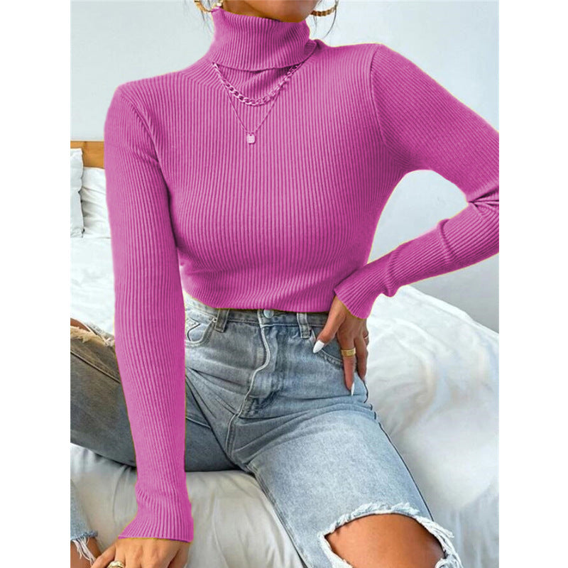 Viola| Jersey de cuello alto para mujer