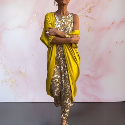 Vestido Elegante con Chaleco
