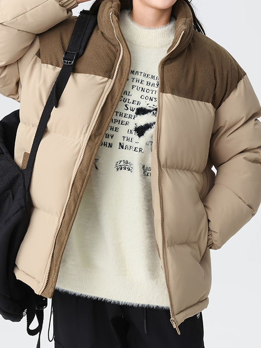 Chaqueta de invierno con cuello alto para hombre | Ideal para otoño/invierno