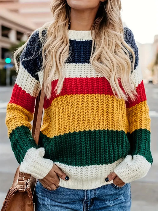 Leila | Jersey de rayas de colores para mujer