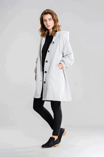 Dry | Mackintosh impermeable con botones y capucha