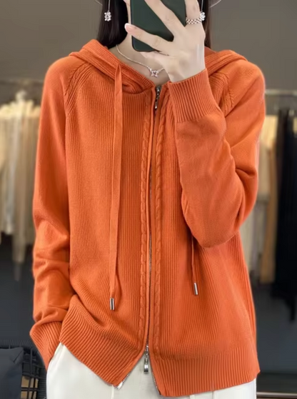 | Chaqueta de punto con capucha