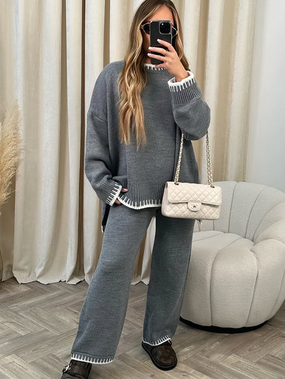 Zelena - Cómodos jersey y pantalón para mujer