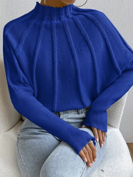 Jersey de medio cuello para un look informal