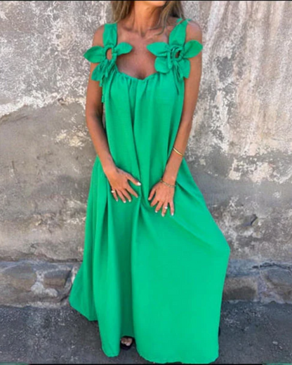 Vestido floral largo
