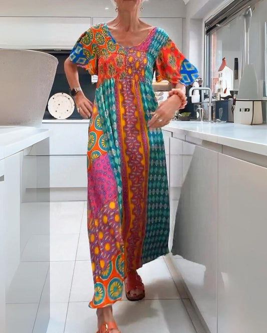 Vestido bohemio con estampado paisley