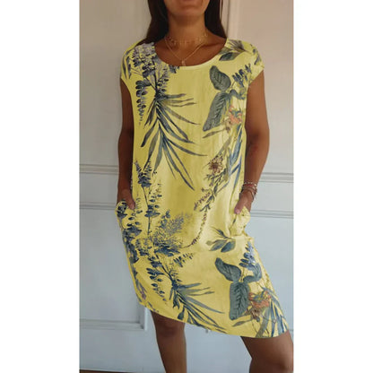 Vestido con escote redondo