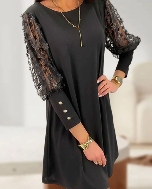Elegante vestido midi con silueta clásica