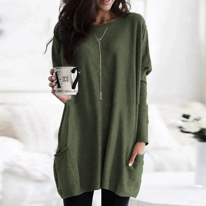 Elegante camisa de manga larga para mujer