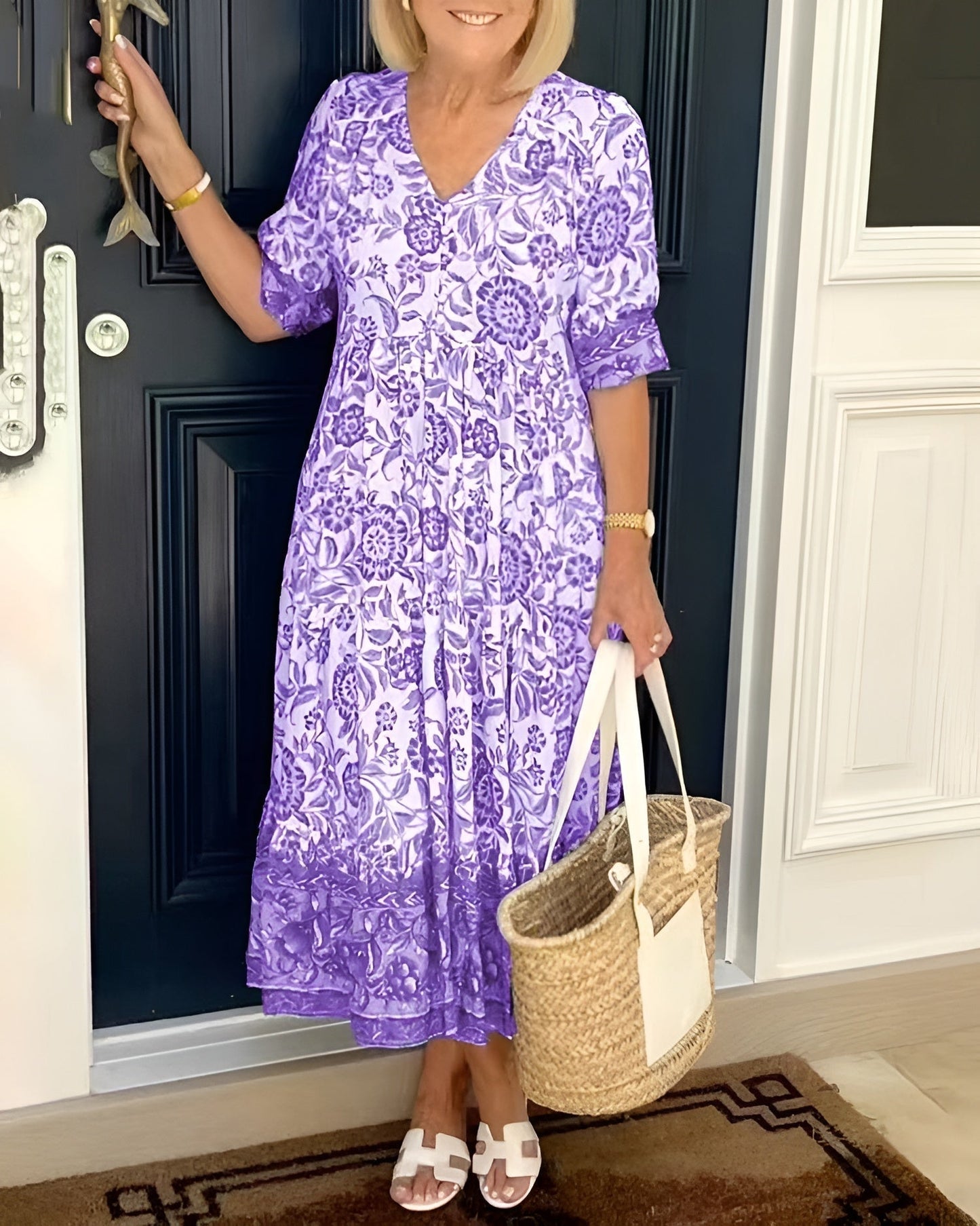 Elegante vestido floral