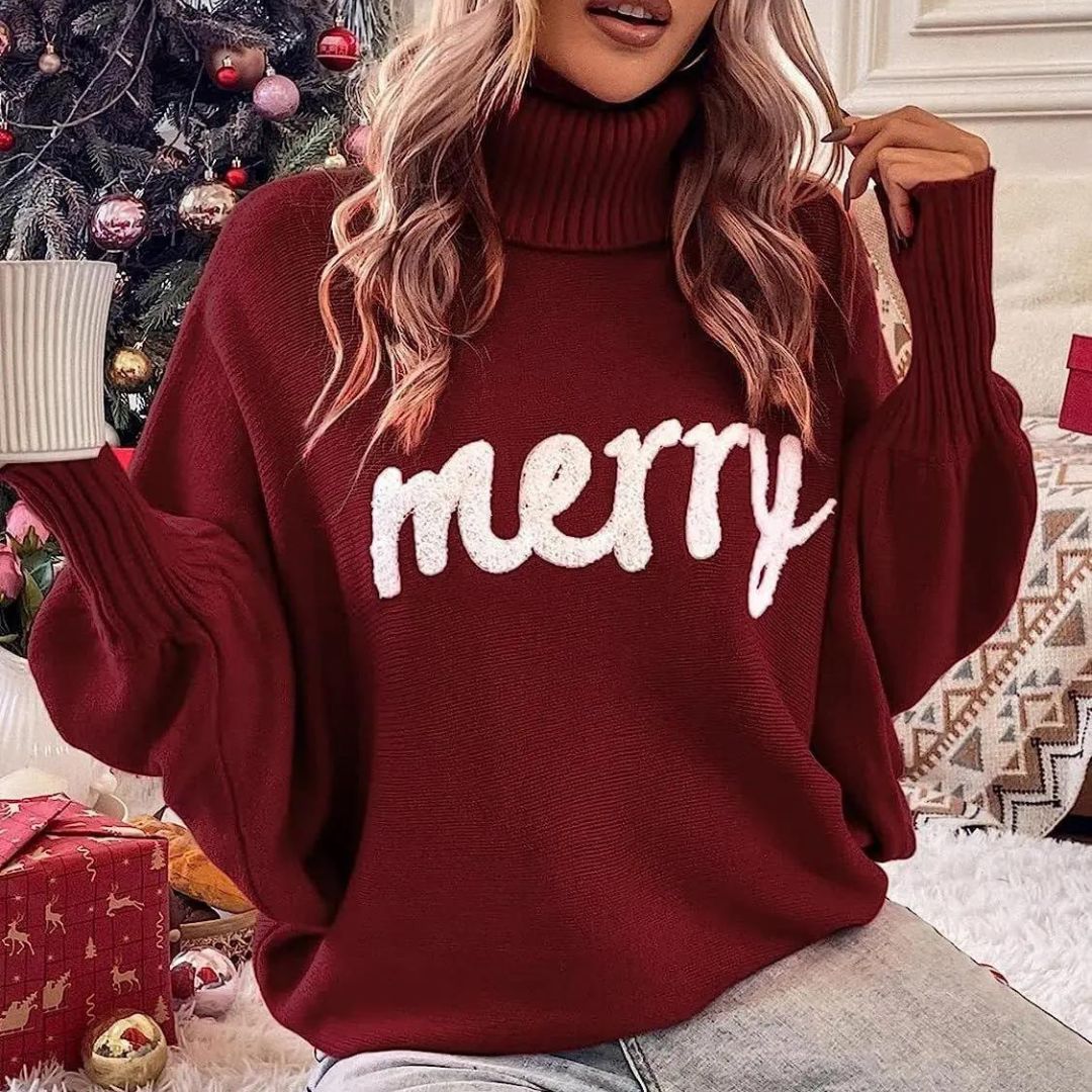 Cindy | Cuello alto festivo para mujer en Navidad