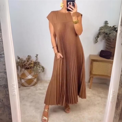 Vestido plisado ligero y elegante