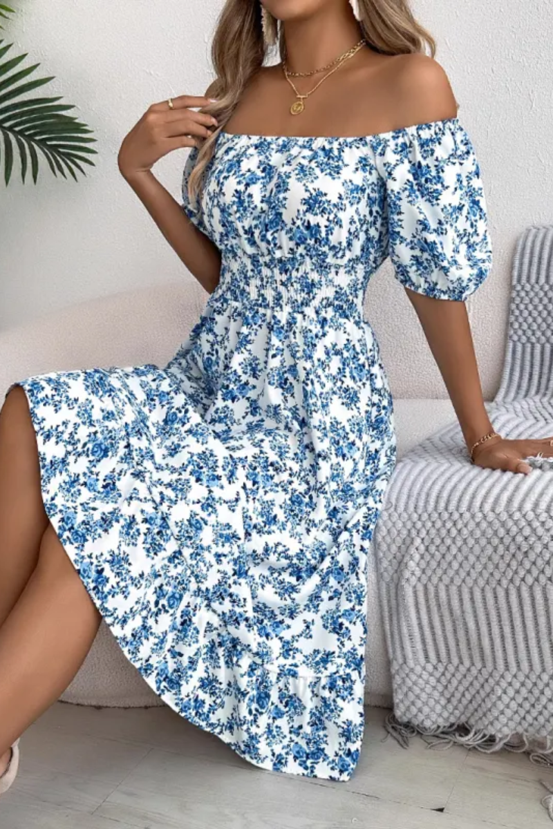 Daisy | Vestido floral con volantes para mujer