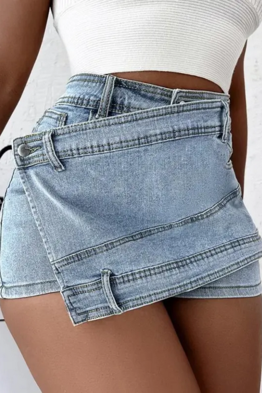 Jade | Falda Pantalón Vaquera Y2K Mujer