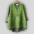 Damska Bluzka Tunika Z Haftem V Neck
