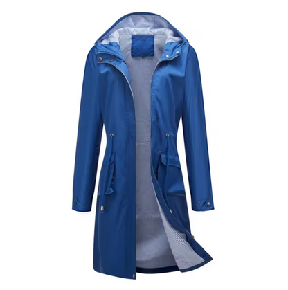 Abrigo impermeable con capucha