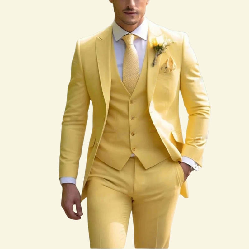 Męski Garnitur Slim Fit