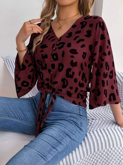 Blusa de mujer con estampado animal