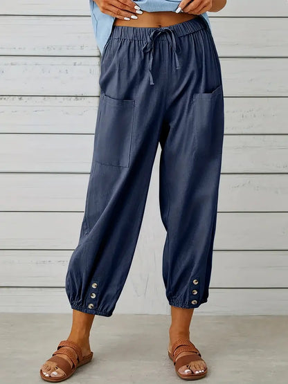 Pantalones cuadrados para señora