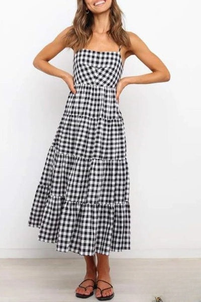 Vestidos línea A con tirantes