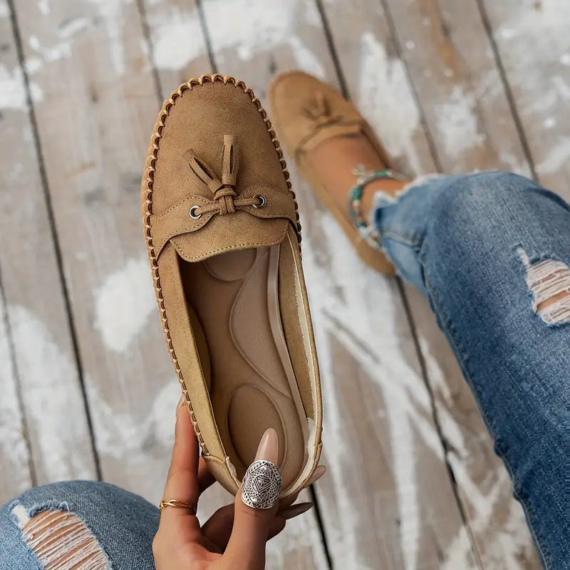 Damskie Mokasyny Moccasin Z Frędzlami