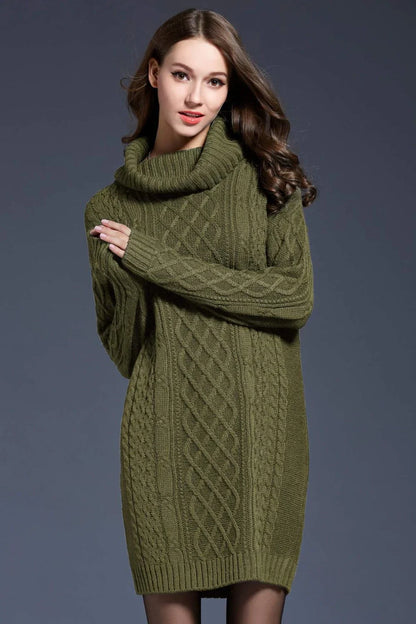 Els - Vestido jersey de punto para otoño e invierno