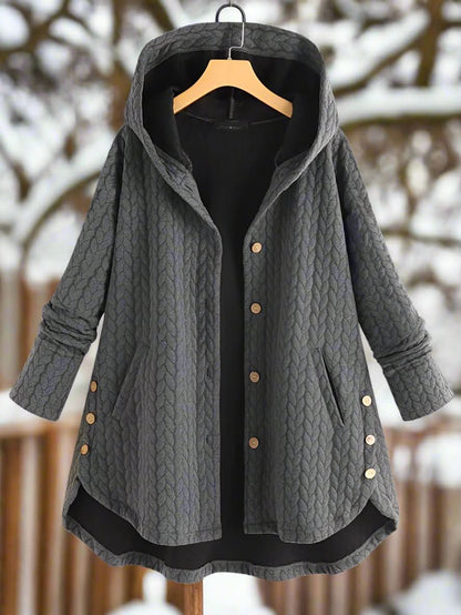 Chaqueta acolchada con capucha para mujer