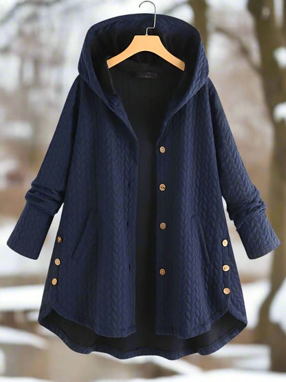Chaqueta acolchada con capucha para mujer