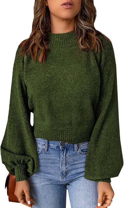 Elegante jersey de mangas anchas y corte holgado