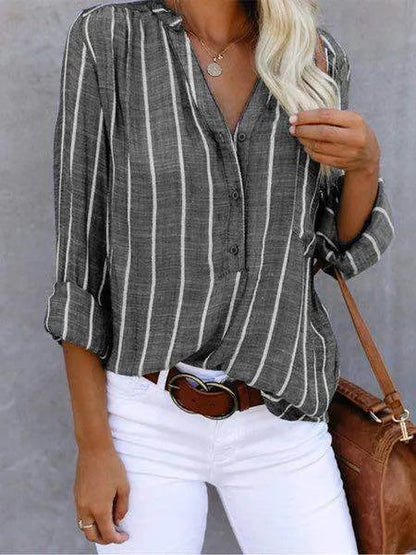 Ariel | Elegante blusa de rayas para mujer