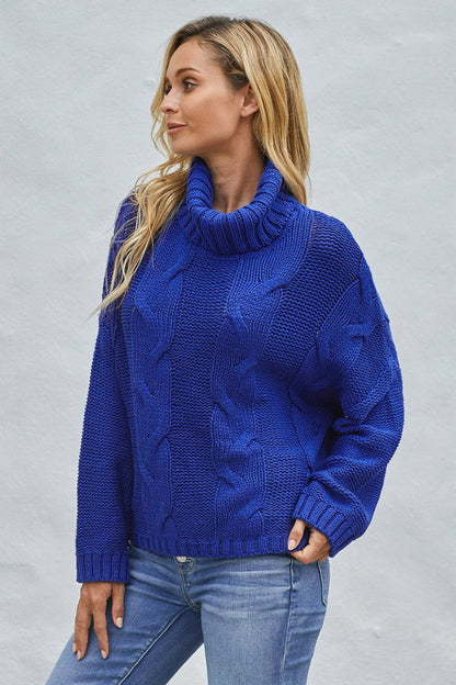 Jersey de cuello alto para mujer
