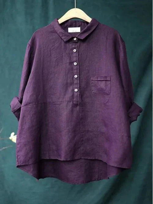 Blusa de manga larga para mujer