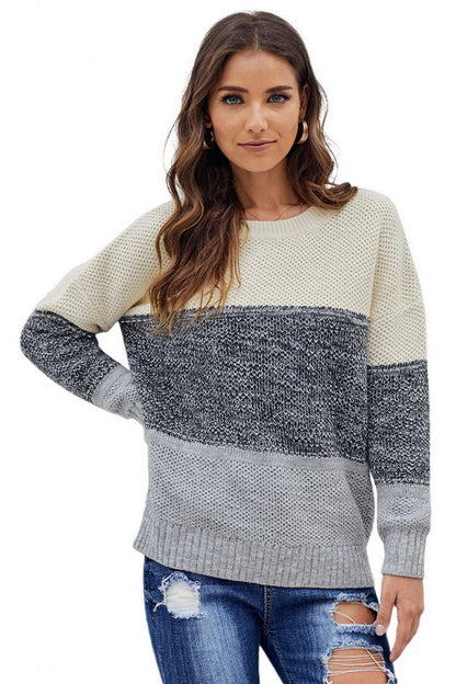 Jersey de mujer en bloques de color
