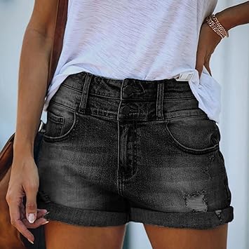 Clio - Pantalones cortos vaqueros rotos