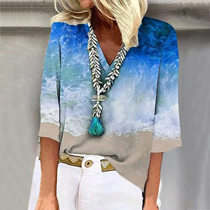 Brittley | Elegante blusa multicolor para mujer
