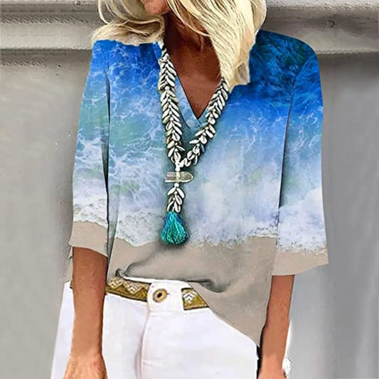 Brittley | Elegante blusa multicolor para mujer