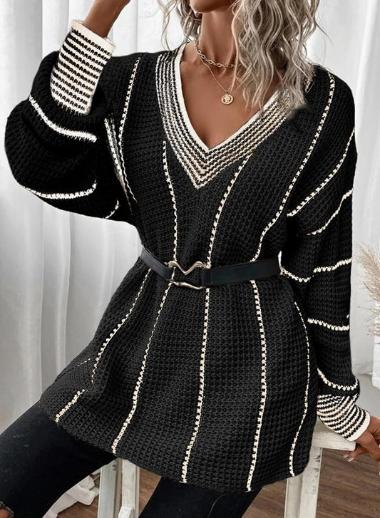 Raomi Sweater | Jersey oversize a rayas