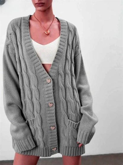 Chaqueta de punto oversize para mujer, elegante y cómoda