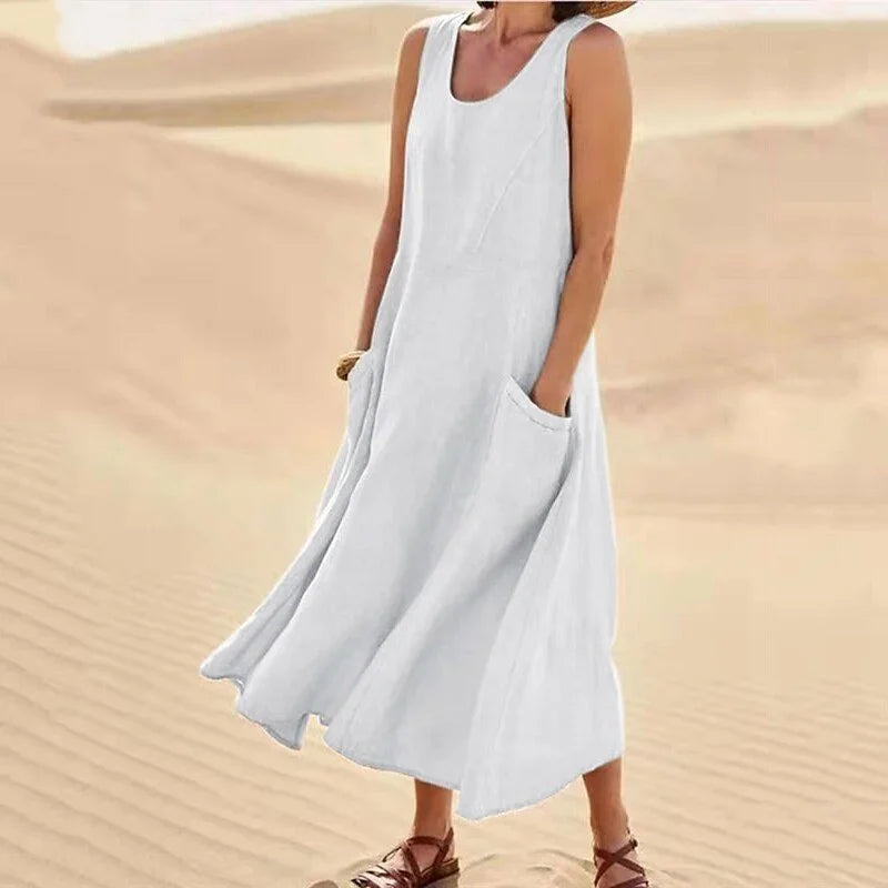 Vestido sin mangas para mujer