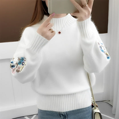 Pyra Sweater | Jersey de punto con bordado floral