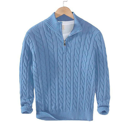 Lorentis™ | Jersey de punto de lujo con moderno cierre de cremallera