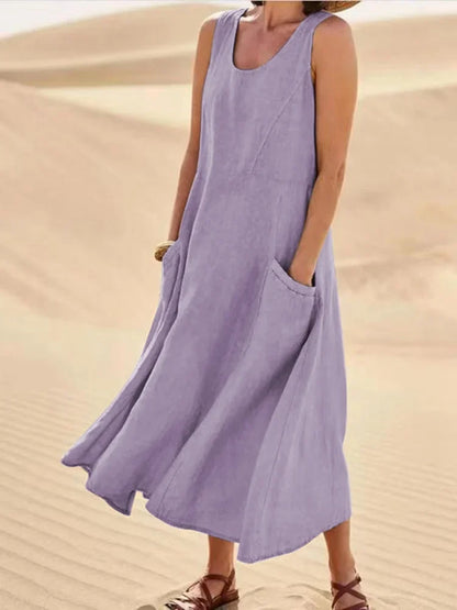Vestido sin mangas para mujer