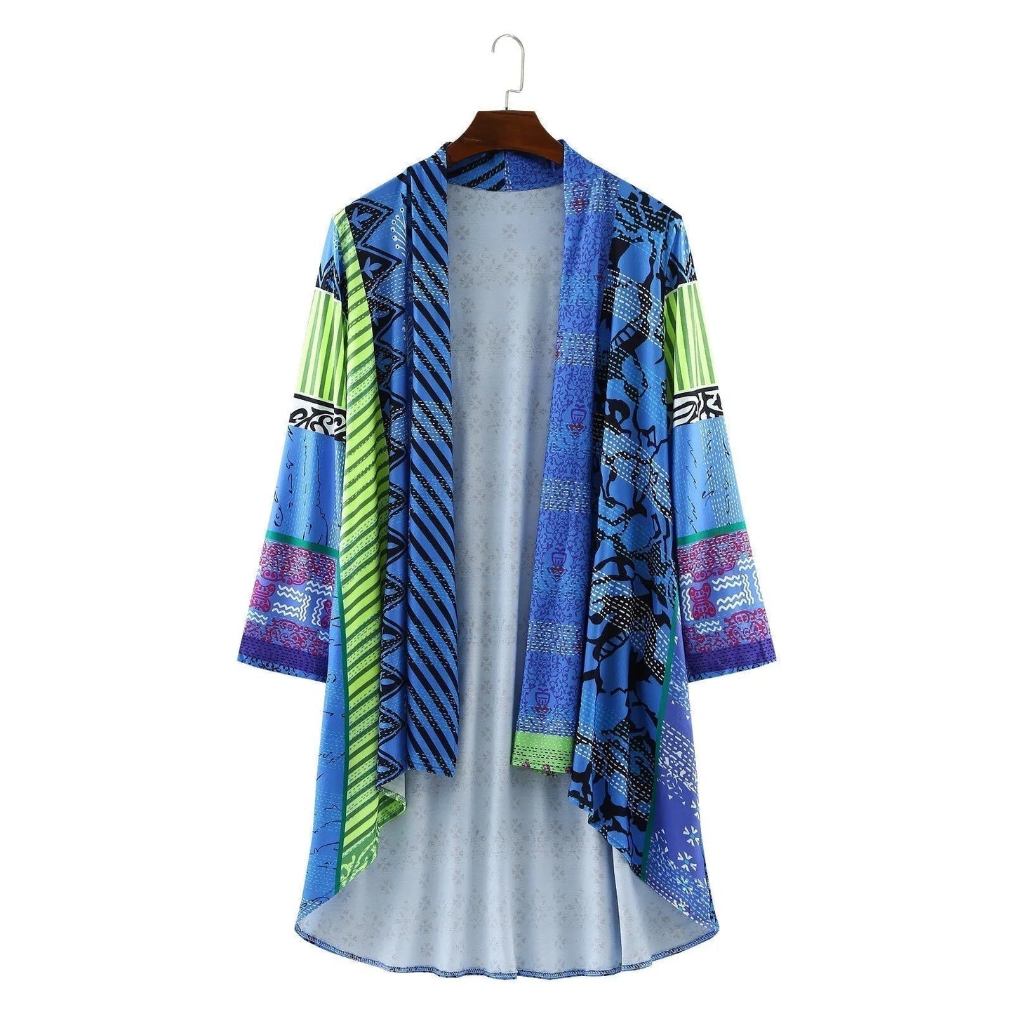 Ottie Kimono | Chaqueta Kimono Vibrant Patchwork